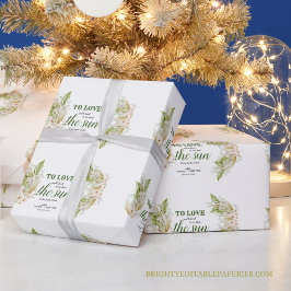 Papel De Regalo Grado Tropical Elegante Bohemio Pampas