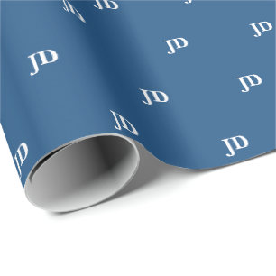 Papel De Regalo Graduación de abogado azul JD