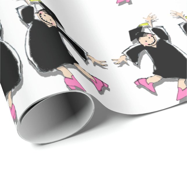 Papel De Regalo Graduación de gemelas (Esquina del rollo)