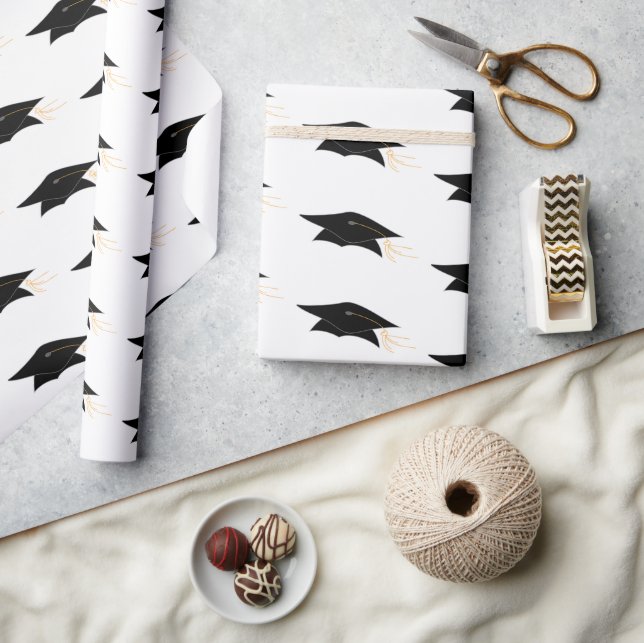 Papel De Regalo Graduación de Grad Cap y Tassel (Artesanía)