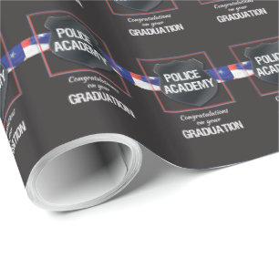 Papel De Regalo Graduación de la Academia de Policía, felicitacion