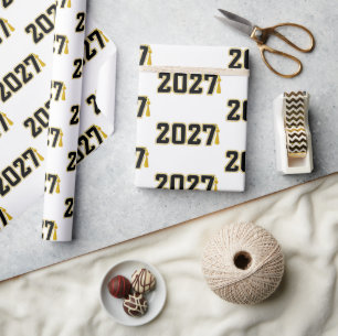 Papel De Regalo Graduación de la promoción 2027 de Letterman