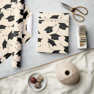 Papel De Regalo Graduación del patrón de patrón de mástil