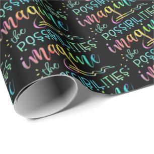Papel De Regalo Graduación Inspiradora IMAGINA LAS POSIBILIDADES