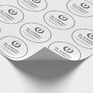 Papel De Regalo Graduación personalizada de la Escuela de Medicina