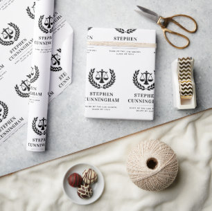 Papel De Regalo Graduación personalizada en la Facultad de Derecho