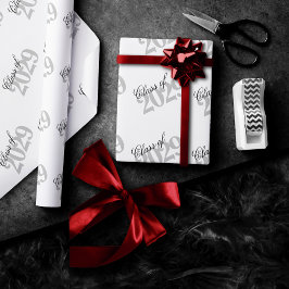 Papel De Regalo Graduación personalizado | Sencilla Año y nombre d