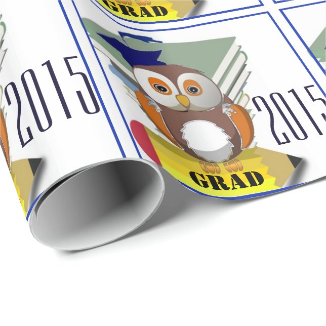 Papel De Regalo Graduado 2015 (Esquina del rollo)