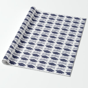 Papel De Regalo Graduado Cap Blue