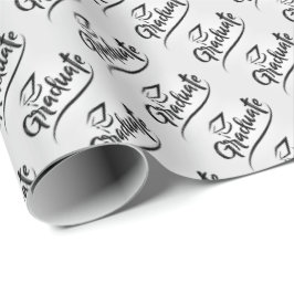 Papel De Regalo Graduado con Gorro de Graduación