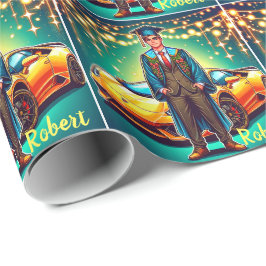 Papel De Regalo Graduado Con Personalizado De Auto Rápido