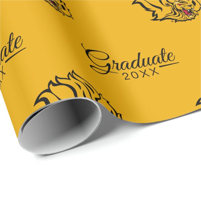 Papel De Regalo Graduado de Leones Dorados de la UAPB (Esquina del rollo)