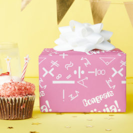 Papel De Regalo Graduado de matemáticas