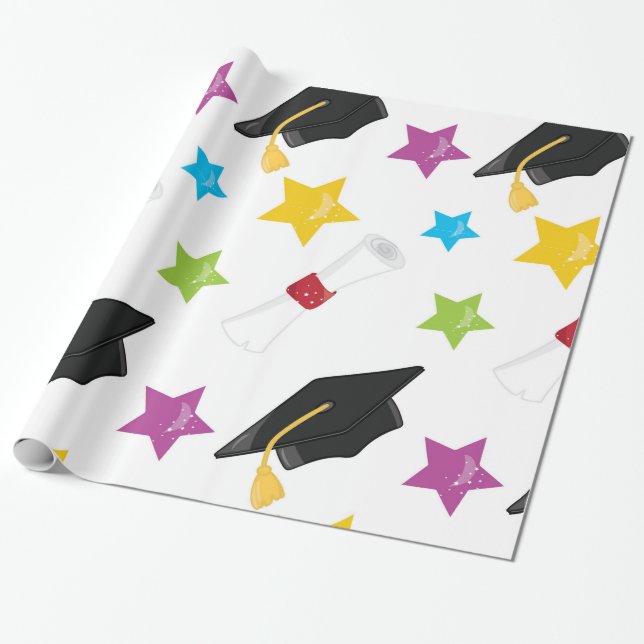 Papel De Regalo Graduado Estrella (Desenrollado)