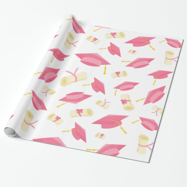 Papel De Regalo Graduado Rosa bonito (Desenrollado)