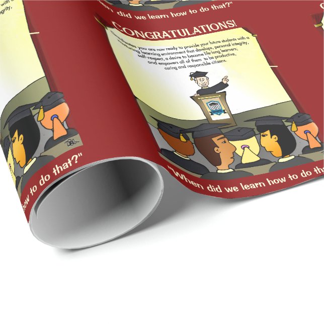 Papel De Regalo Graduates Flat Card (Esquina del rollo)