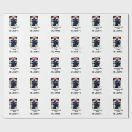 Papel De Regalo Graduation photo name year class university simple