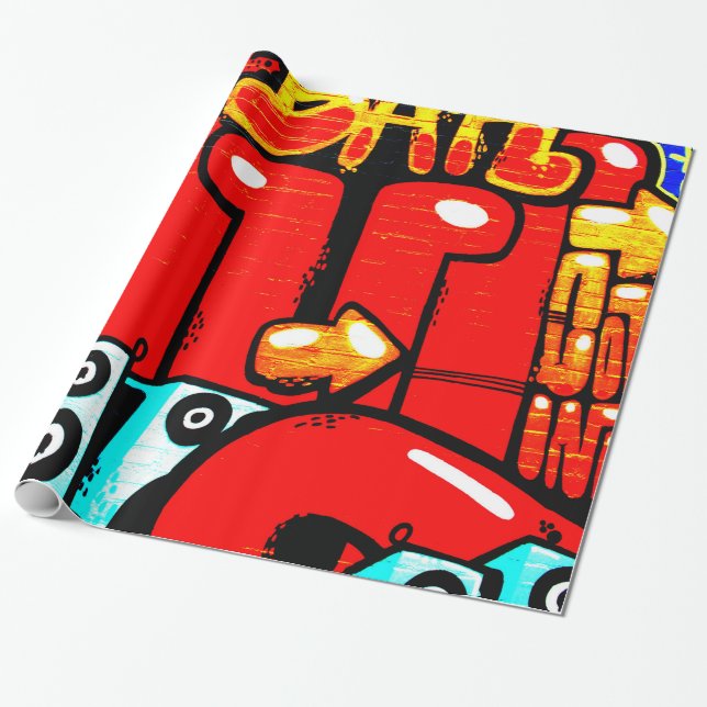 Papel De Regalo Graffiti 19 wpcna (Desenrollado)