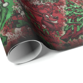Papel De Regalo Graffiti Christmas Matte Wrapping Paper