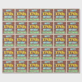 Papel De Regalo Graffiti en el muro de ladrillo inspirado en el 17