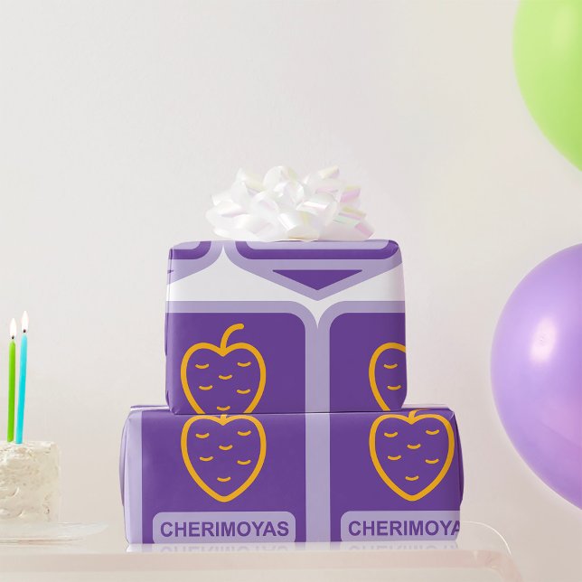Papel De Regalo Gráfica de frutas Cherimoya única personalizable (Subido por el creador)