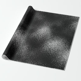 Papel De Regalo Gráfica negra plateada Vip de hielo de vidrio bril