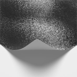 Papel De Regalo Gráfica negra plateada Vip de hielo de vidrio bril
