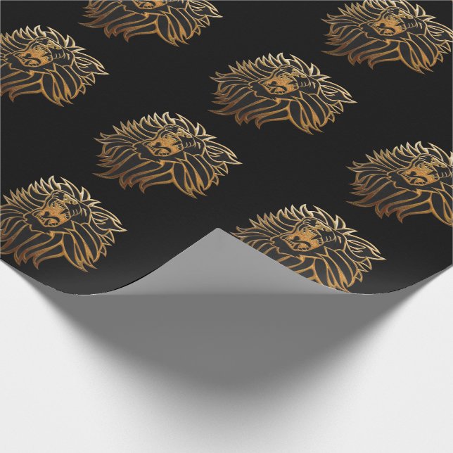 Papel De Regalo Gráfico de León Roar (Esquina)
