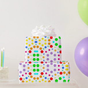 Papel de regalo gráfico de muestra de arcoíris