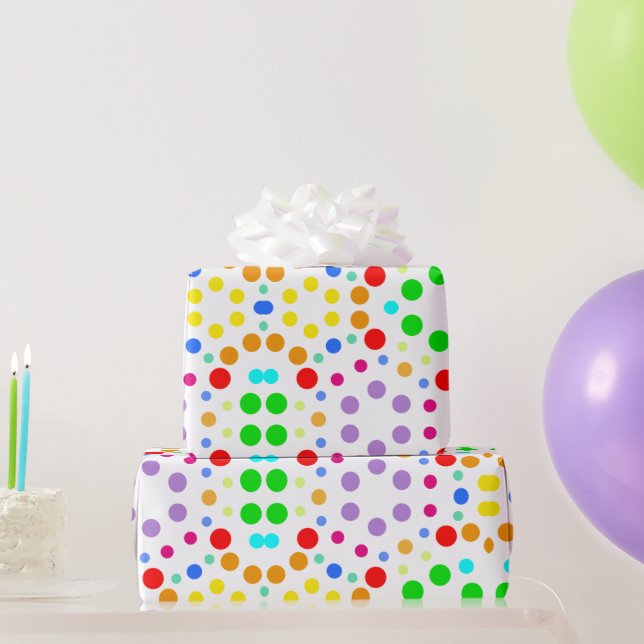 Papel de regalo gráfico de muestra de arcoíris (Regalos de fiesta)