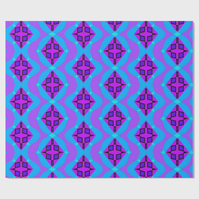 Papel De Regalo Gráfico de neón (Superficie plana)