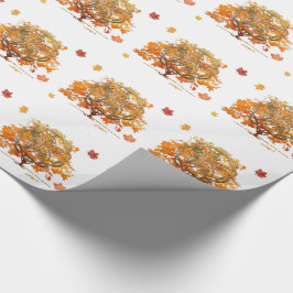 Papel De Regalo Gráfico del Equinox Pagan Wiccan otoño.