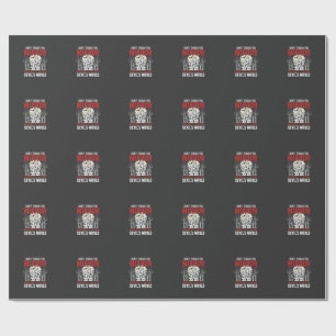 Papel De Regalo Gráfico del mundo de los diablos del espejo embruj