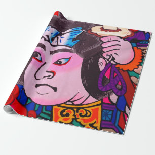 Papel De Regalo Gráfico sobre Kiteart tradicional japonés, kite, s