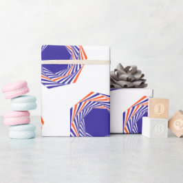 Papel De Regalo Gráficos de la esfera de la tinta azul Resumen Pat