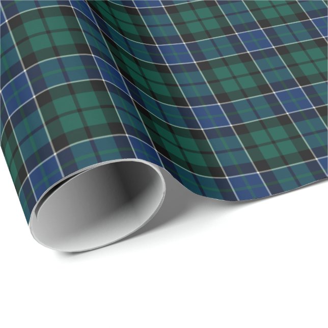 Papel De Regalo Graham de Montrose Clan Tartán (Esquina del rollo)