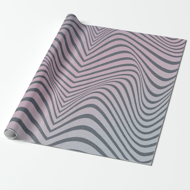 Papel De Regalo Grainy psychedelic background. Zebra stripe patter (Desenrollado)