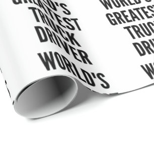 Papel De Regalo Gran Conductor de Camiones del Mundo