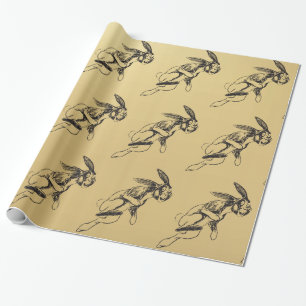 Papel De Regalo Gran Conejo Funny Jack Rabbit