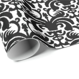 Papel De Regalo Gran Damasco negrita (negro)