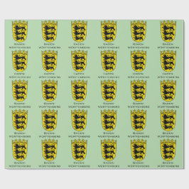 Papel De Regalo Gran Escudo de Armas del Estado de Baden-Wurtember