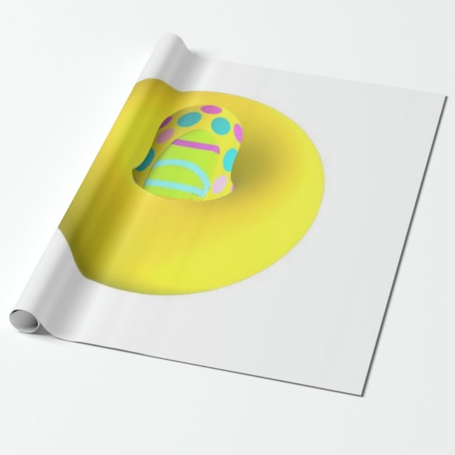 PAPEL DE REGALO GRAN GIGANTE EXTRA GRAN ARTE ABSTRACTO AMARILLO AM (Desenrollado)