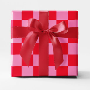 Papel De Regalo Gran rojo y rosado al descubierto
