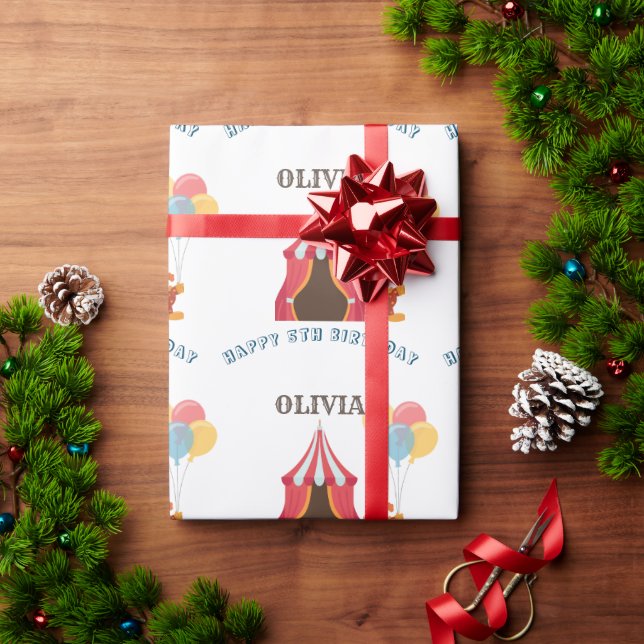 Papel De Regalo GRAN TEMA DEL 5° NACIMIENTO DEL Círculo (Regalo de vacaciones)