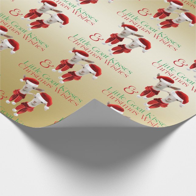 Papel De Regalo Grandes deseos de Navidades y pequeños besos de ca (Esquina)