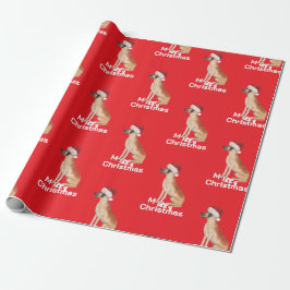 Papel De Regalo grandes Navidades de Dane Holiday Merry Santa Hat