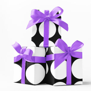 Papel De Regalo Grandes puntos blancos