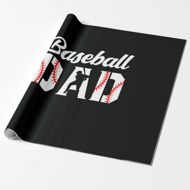 Papel De Regalo Grandfather Quotes | Baseball Dad (Desenrollado)