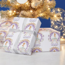 Papel De Regalo Grandmillennial Wisteria Baby Shower