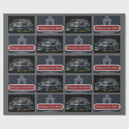 Papel De Regalo Granero de Autos Antiguos